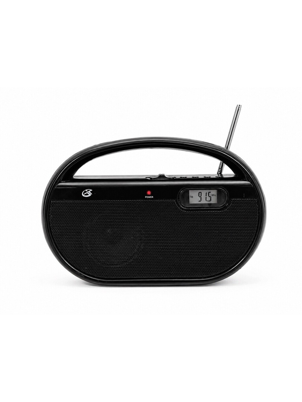 GPX, Inc. R602B Portable AM/FM Radio with Digital Clock and Line Input (Black)